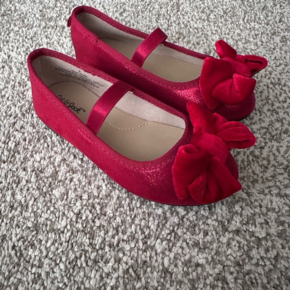 Red Bow Kids Shoes